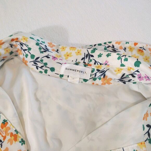 Summersalt The Do It All Belted Shirtdress in Wildflower Fields Print Size M - Picture 6 of 10